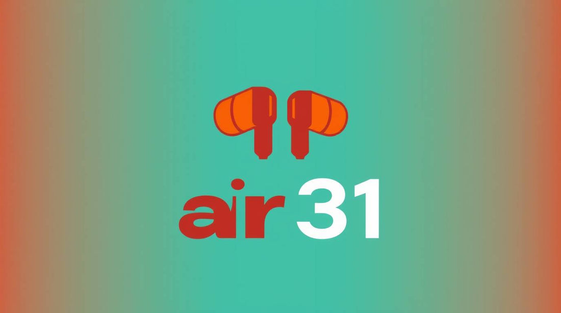 air 31 earbuds with transparent cover with silicon pouch
