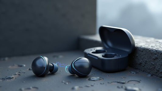 m25 earbuds are waterproof having 8 hour's non stop play time 24 hour's normal play time
